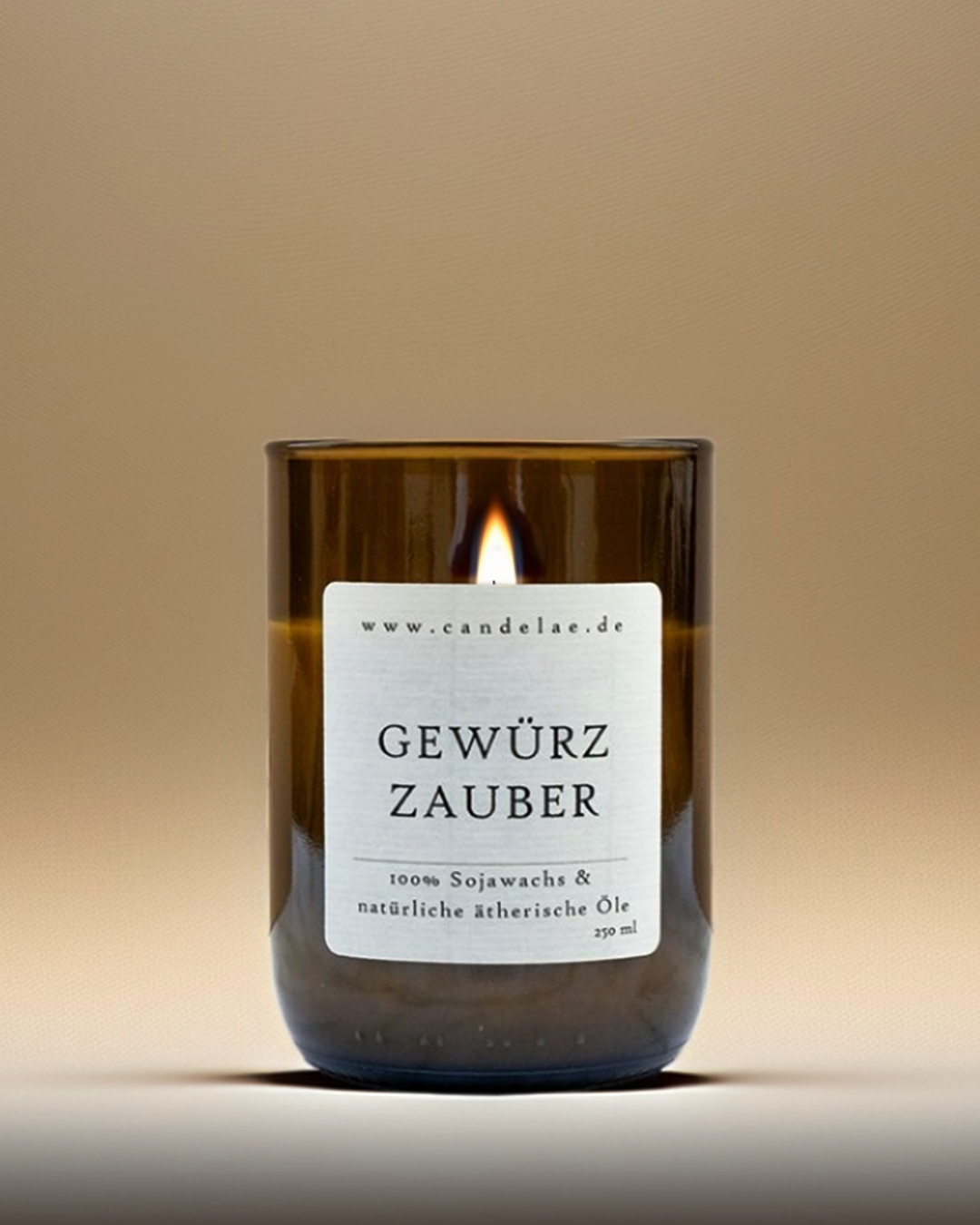 Gewürzzauber Duftkerze aus Sojawachs mit Orange Zitrone und Nelke