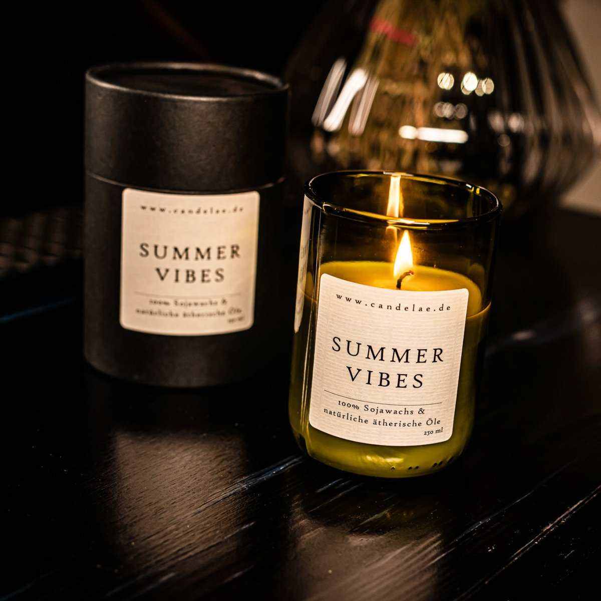 Summer Vibes Duftkerze aus Sojawachs mit ätherischen Ölen