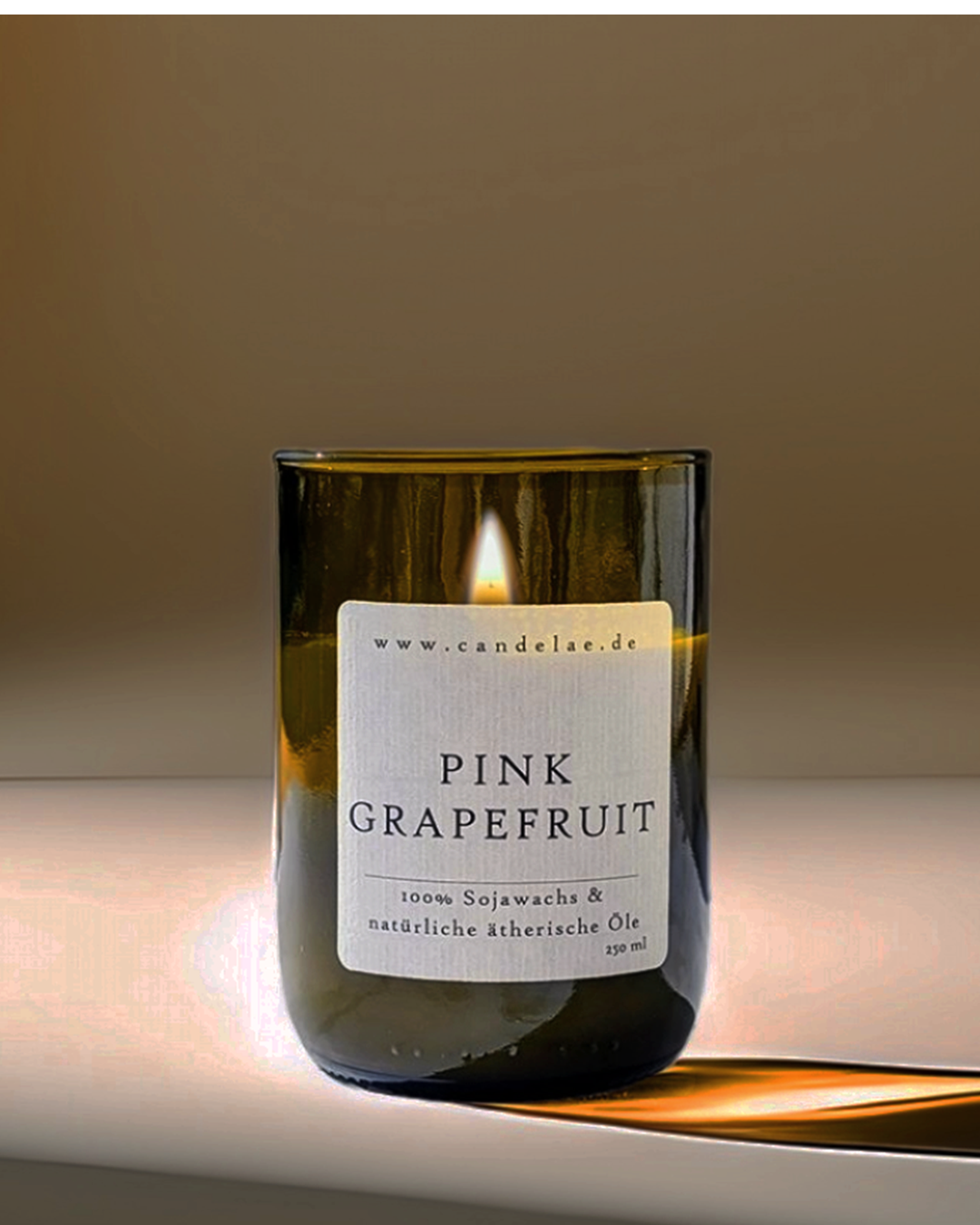 Pink Grapefruit Duftkerze aus Sojawachs mit Grapefruitduft