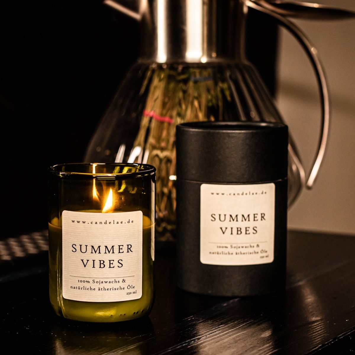 Summer Vibes Duftkerze mit frischem sommerlichem Duftprofil