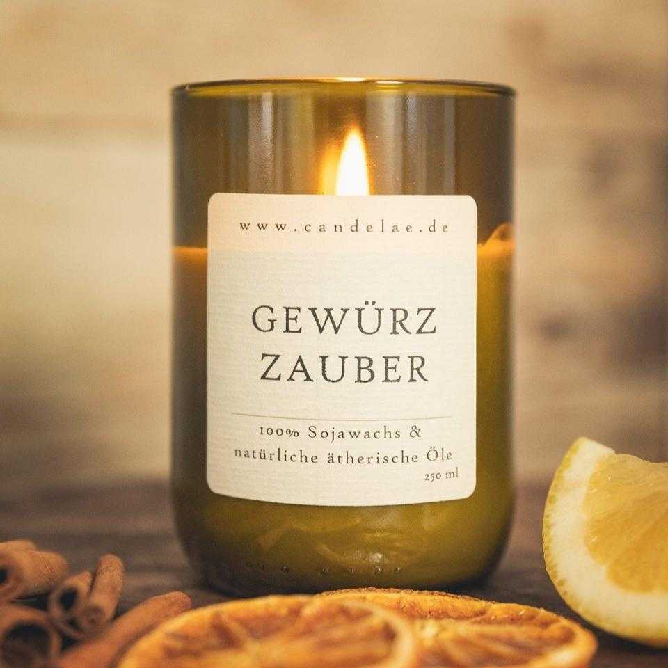 Gewürzzauber Duftkerze mit würzig-warmer Duftkomposition