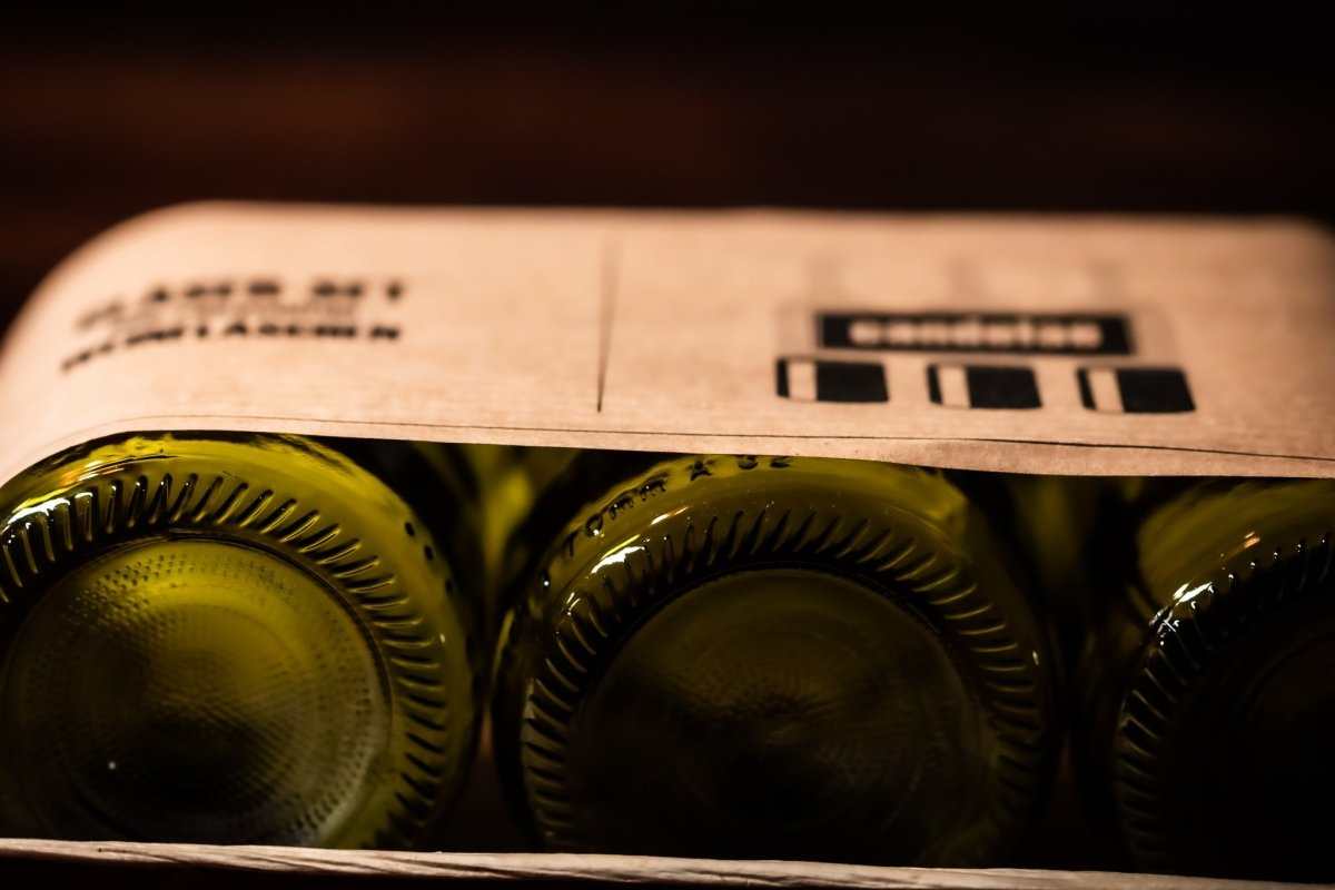 Trinkgläser aus weiterverwendeten Weinflaschen – Produktansicht